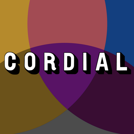 Cordial is the name of the blend name. The design is in the form of color blocking